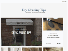 Tablet Screenshot of drycleaningtips.com